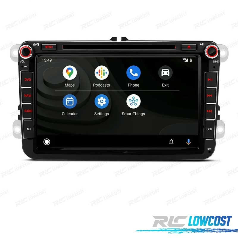 Autoradio tactile GPS Bluetooth Android & Apple Carplay Skoda Superb  Octavia Yeti Roomster Fabia Rapid + caméra de recul