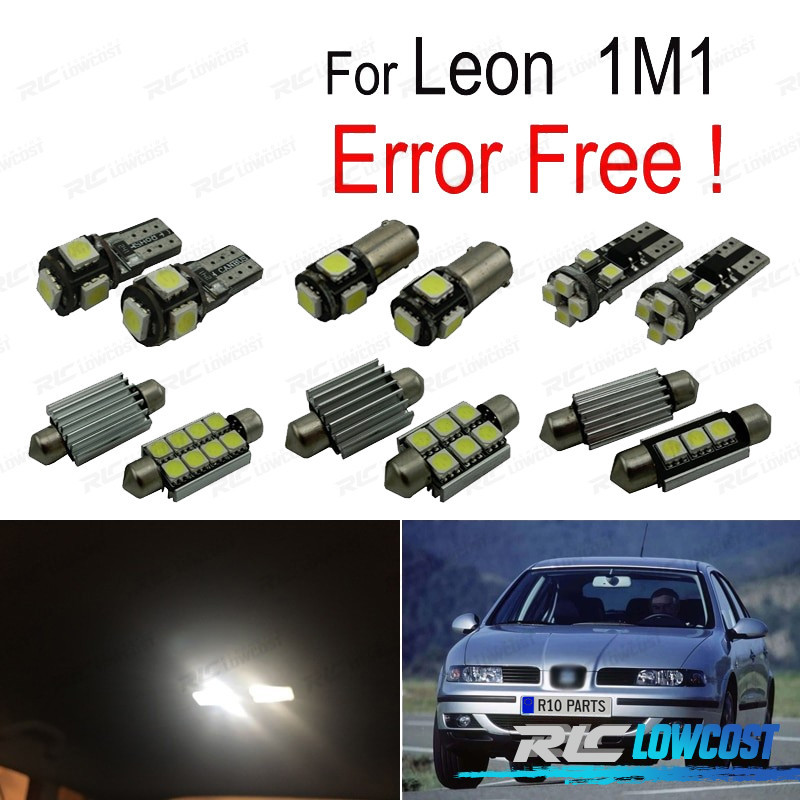 LED compatible SEAT LEON 1 (MK1) pack bombillas LED