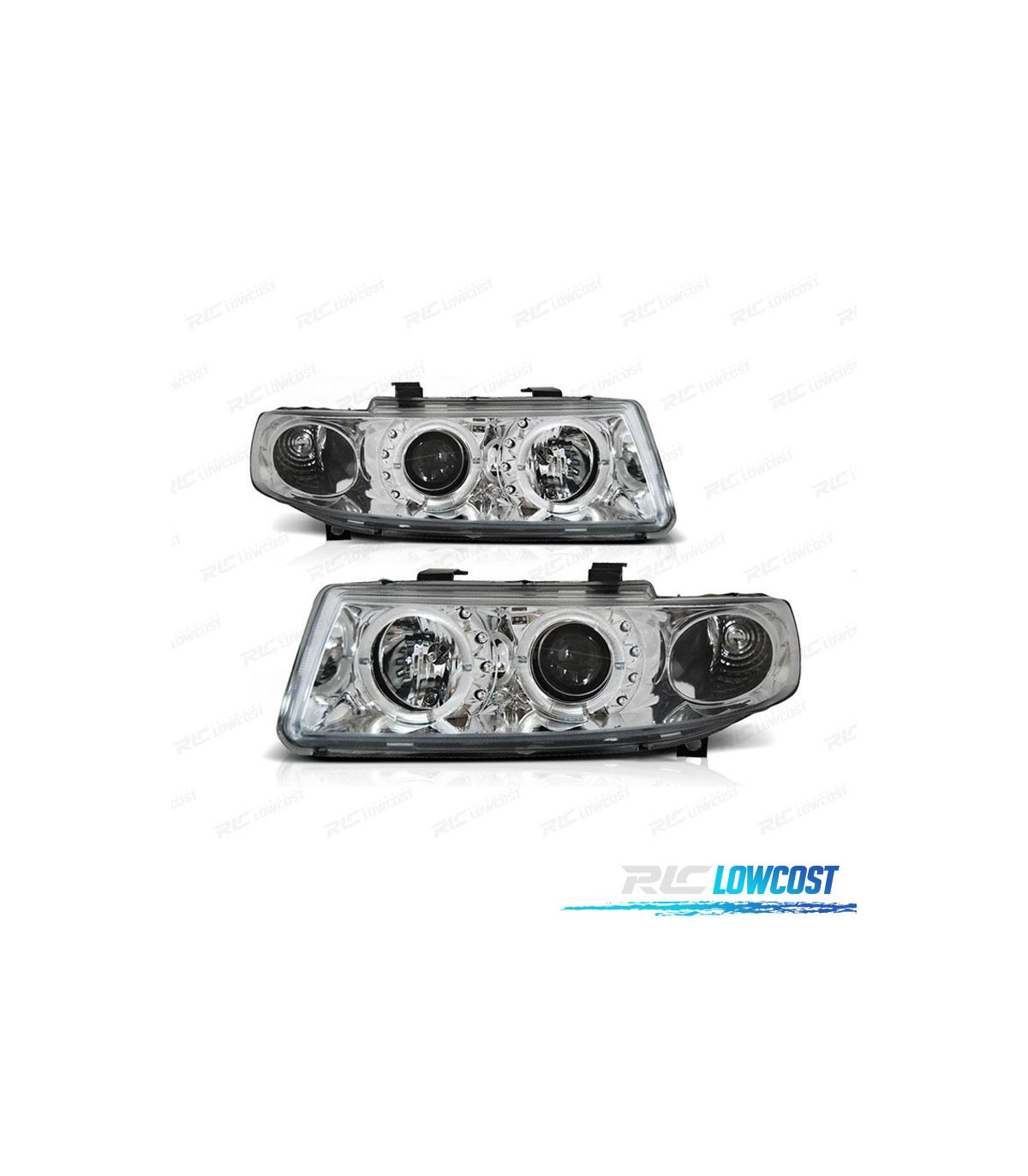 FAROS OJOS DE ANGEL SEAT TOLEDO Y SEAT LEON (99-05). CRISTAL