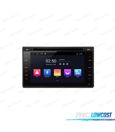 RADIO GPS ANDROID 10 UNIVERSAL 2DIN PANTALLA HD TÁCTIL BLUETOOTH USB SD