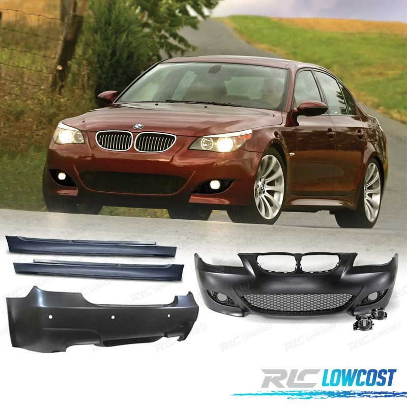 KIT CARROCERIA DEPORTIVO LOOK M5 PARA BMW E60 03-07 CON PDC Y LAVAFAROS