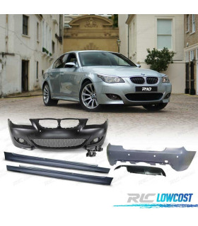 KIT CARROCERIA DEPORTIVO LOOK M5 PARA BMW E60 03-07 CON PDC Y LAVAFAROS