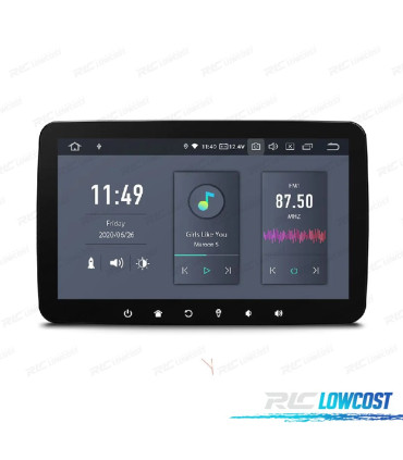 Universal Android 10 Radio para Coche Navegación para Coche Reproductor  Multimedia estéreo GPS Radio Pantalla táctil Enchufe ISO : :  Electrónica