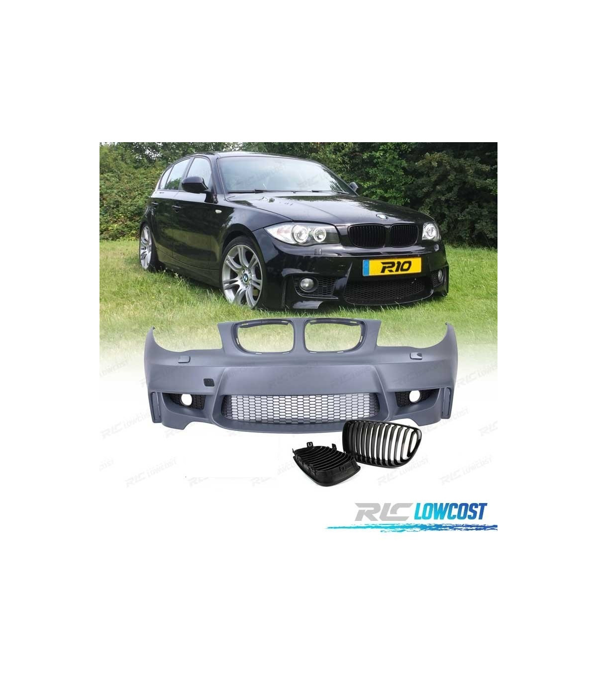 Parachoques delantero BMW Serie 1 E87 04-11 look PACK M - PDC