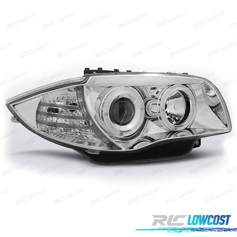 FAROS OJOS ANGEL BMW SERIE 1 E81 04-06 CROMO