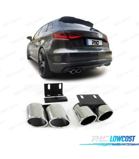 Kit Colas de Escape Circular (Iz + Der) OO90 AUDI A3 S3 8V Sedan QUATTRO 2.0